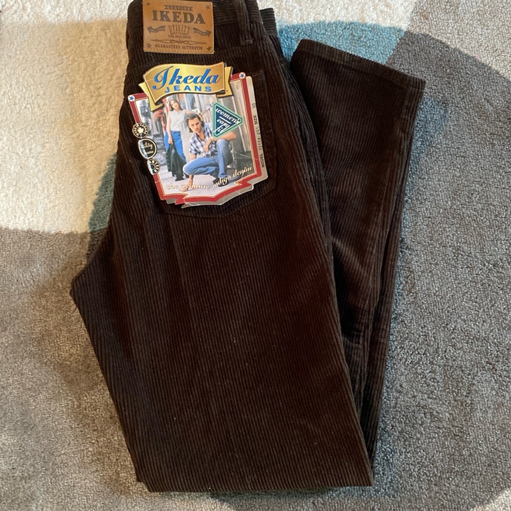 NEW, Vintage Ikeda Women’s Easy Fit Corduroy Pants. Rare 30x32